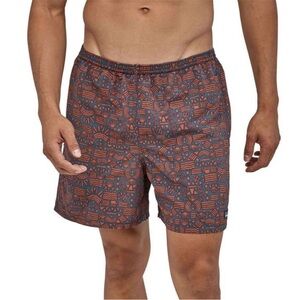 Patagonia Men's Baggies Shorts XL blue rust brown red swim trunk XL